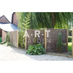 Panneau Claustra En Noisetier Tressé En Horizontal Qualité Pro. Clôture Naturelle Bois -Promos Vert Reve Boutique panneau claustra en noisetier tresse en horizontal qualite pro cloture naturelle bois 1 2