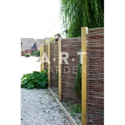 Panneau Claustra En Noisetier Tressé En Horizontal Qualité Pro. Clôture Naturelle Bois -Promos Vert Reve Boutique panneau claustra en noisetier tresse en horizontal qualite pro cloture naturelle bois 1 4