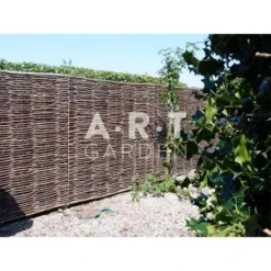 Panneau Noisetier Tressage Horizontal 180x180