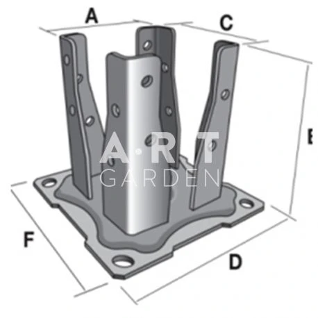 Pied De Poteau à Fixer Au Sol Collstrop -Promos Vert Reve Boutique pied de poteau a fixer au sol collstrop