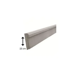 Plaque De Soubassement 250x25 – Demi Chaperonnée