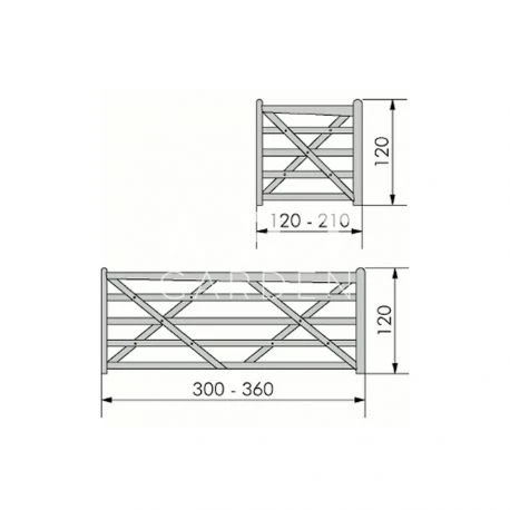 Portail Bois Exotique Duke 5 Portail Bois Exotique Duke – Image 3