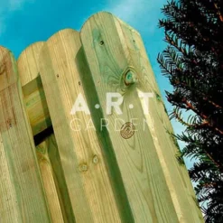 Poteau Bois Carré 9x9 Tête Arrondie Collstrop