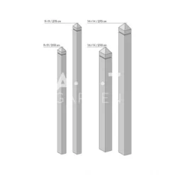 Poteau Bois Exotique Carré 14,1x14,1 Cm Pointe De Diamant Collstrop Exo -Promos Vert Reve Boutique poteau bois exotique carre 141x141 cm pointe de diamant collstrop exo 2