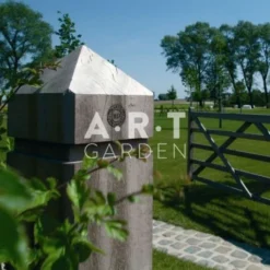 Poteau Bois Exotique Carré 14,1x14,1 Cm Pointe De Diamant Collstrop Exo